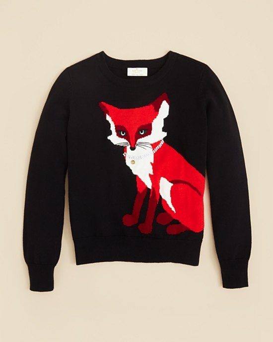Kate Spade New York Girls' Fox Sweater from Bloomingdale's