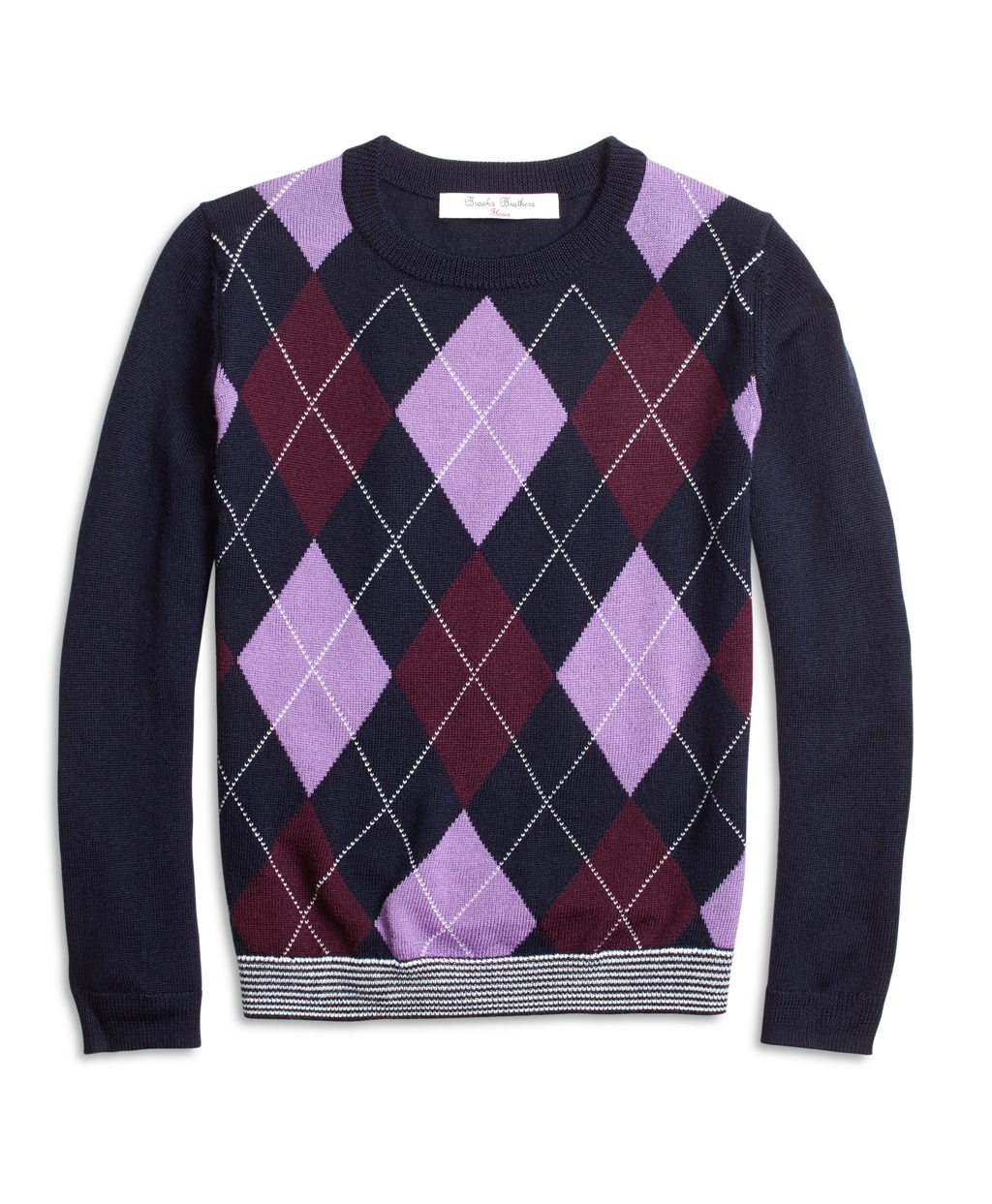 Brooks Brothers Merino Wool Blend Argyle Sweater