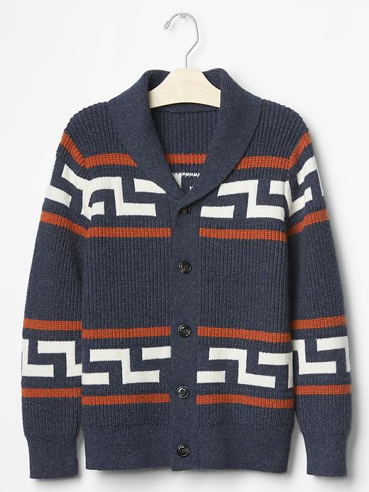GAP Kids Geo-stripe Shawl Cardigan