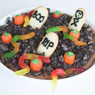 Haunted Chocolate-Cheesecake Dip