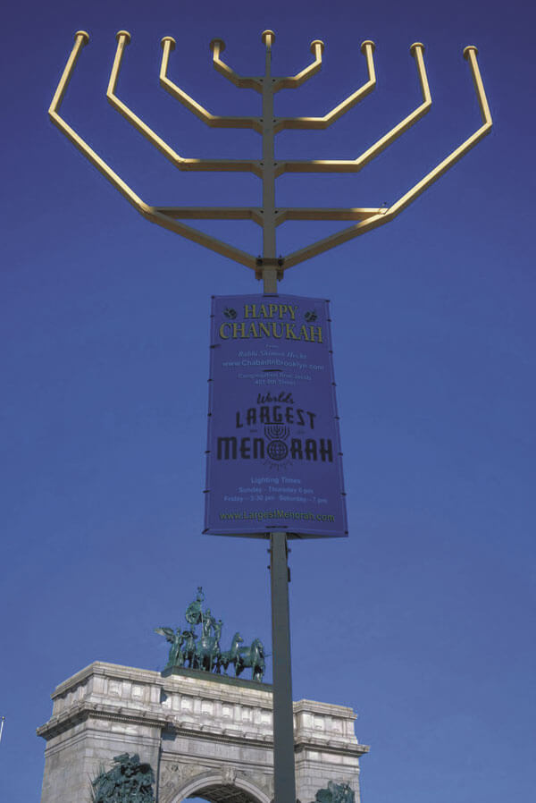 Light the night with the largest menorah New York Family