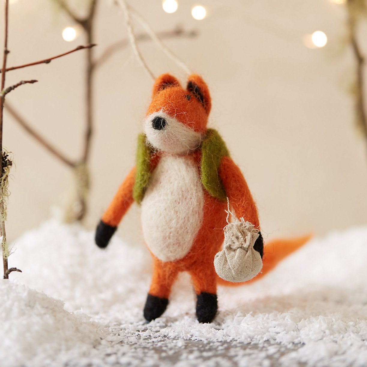 Terrain Felt Fox Ornament