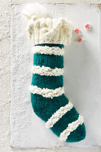 Anthropologie Popstripe Stocking