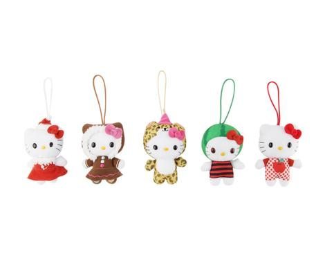 Hello Kitty 5 Piece Plush Ornament Set: Friendship