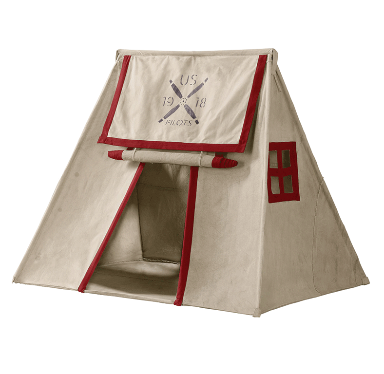 For Ages 5-8: Distressed Canvas Pitch Tent