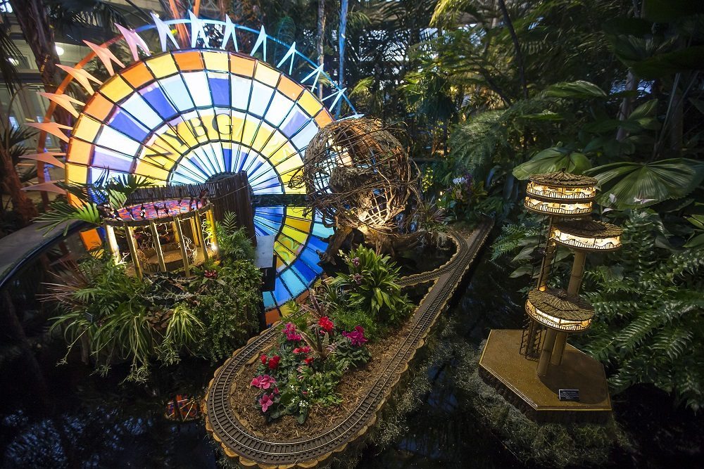 The NYBG Holiday Train Show Finale