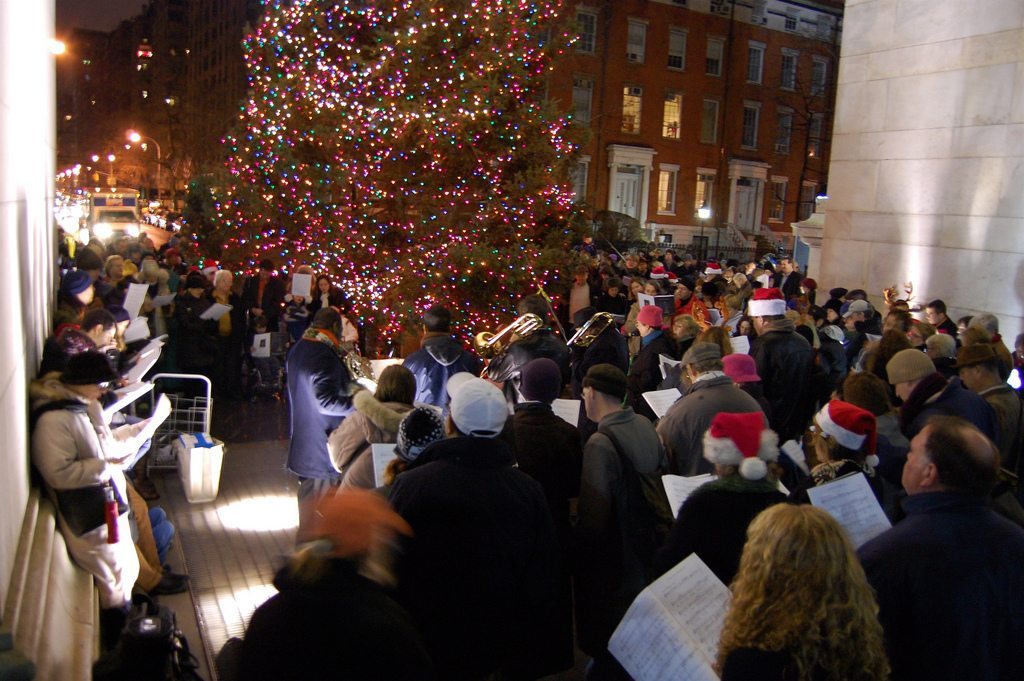 Caroling with the West Village Chorale 