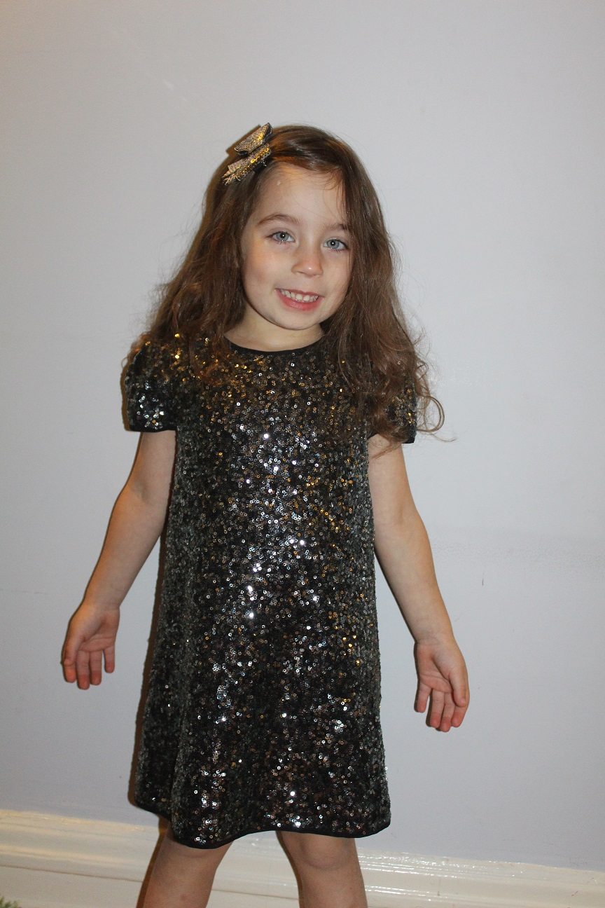 Dress to Impress: MILLY Minis' Girls Stretch Sequined Dress