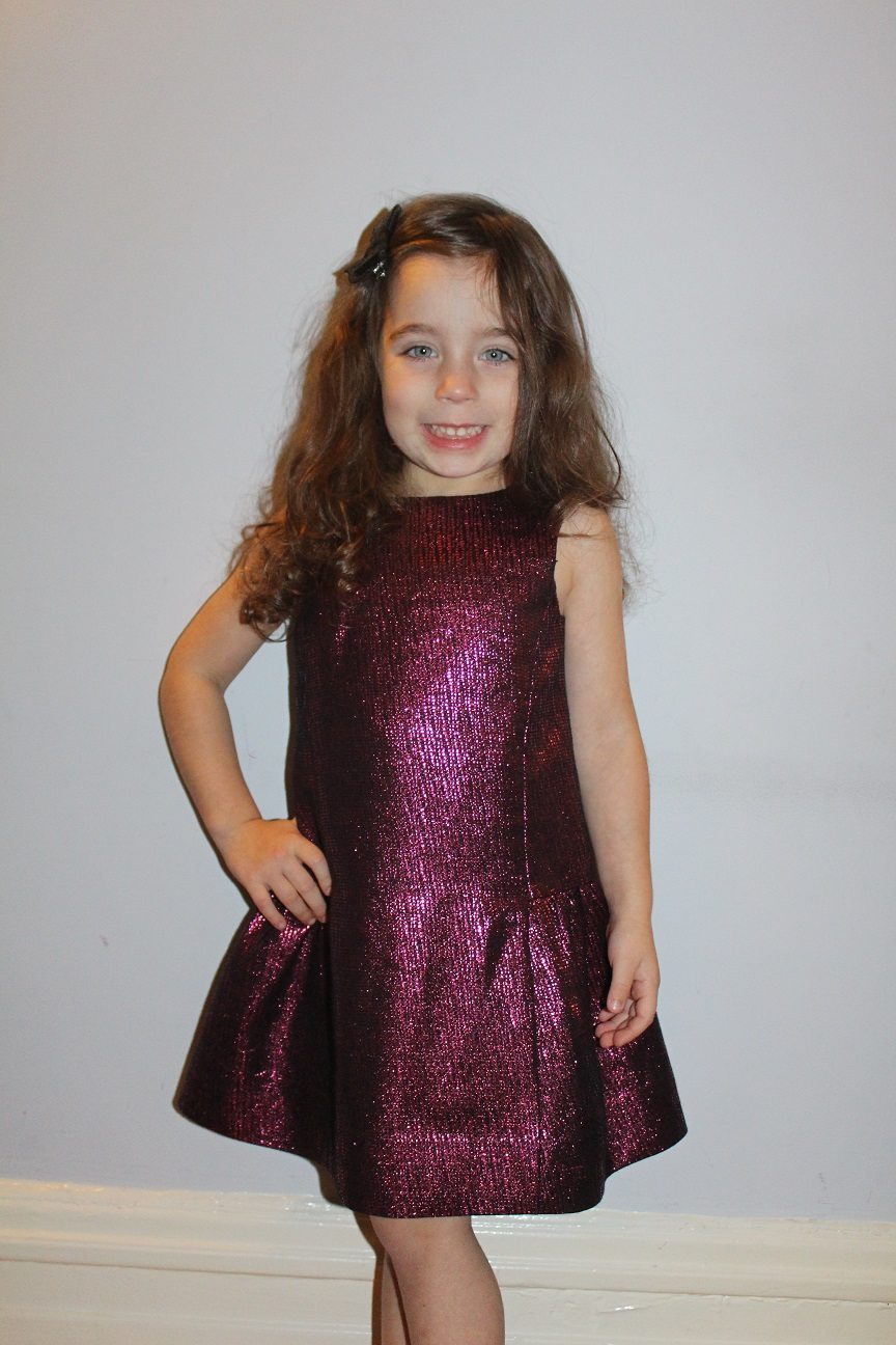 Dress to Impress: MILLY Minis' Couture Metallic Jacquard Bow Party Dress