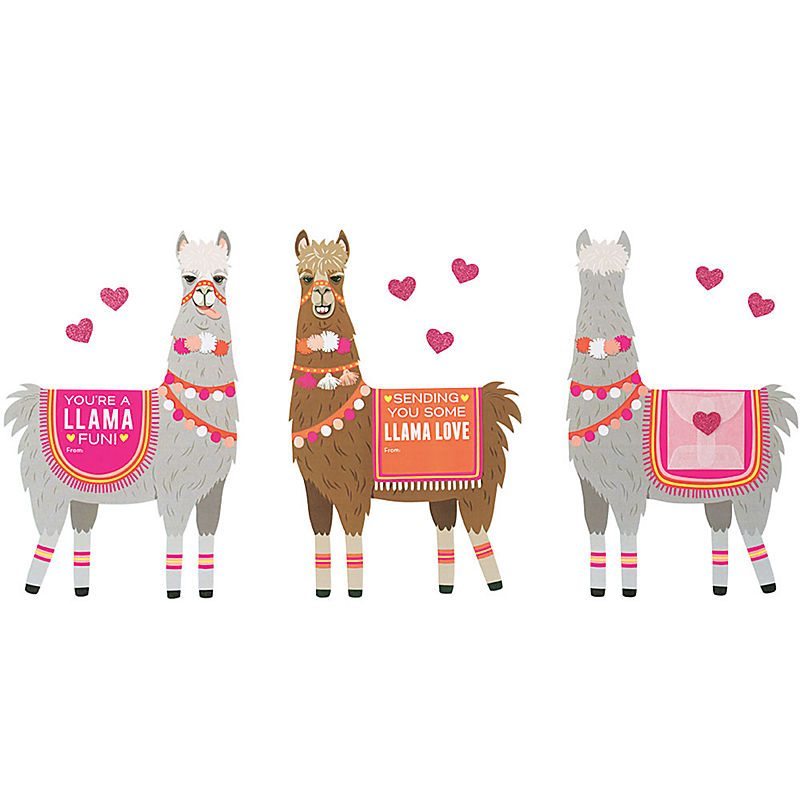 Paper Source Llama Love Valentines Kit