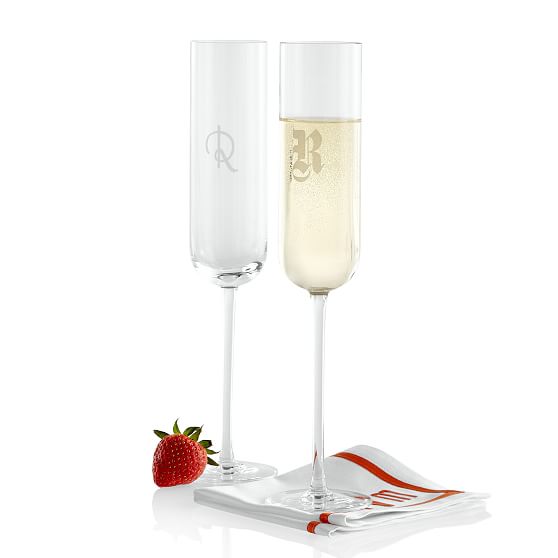 Mark & Graham Classic Hand-Blown Champagne Flute