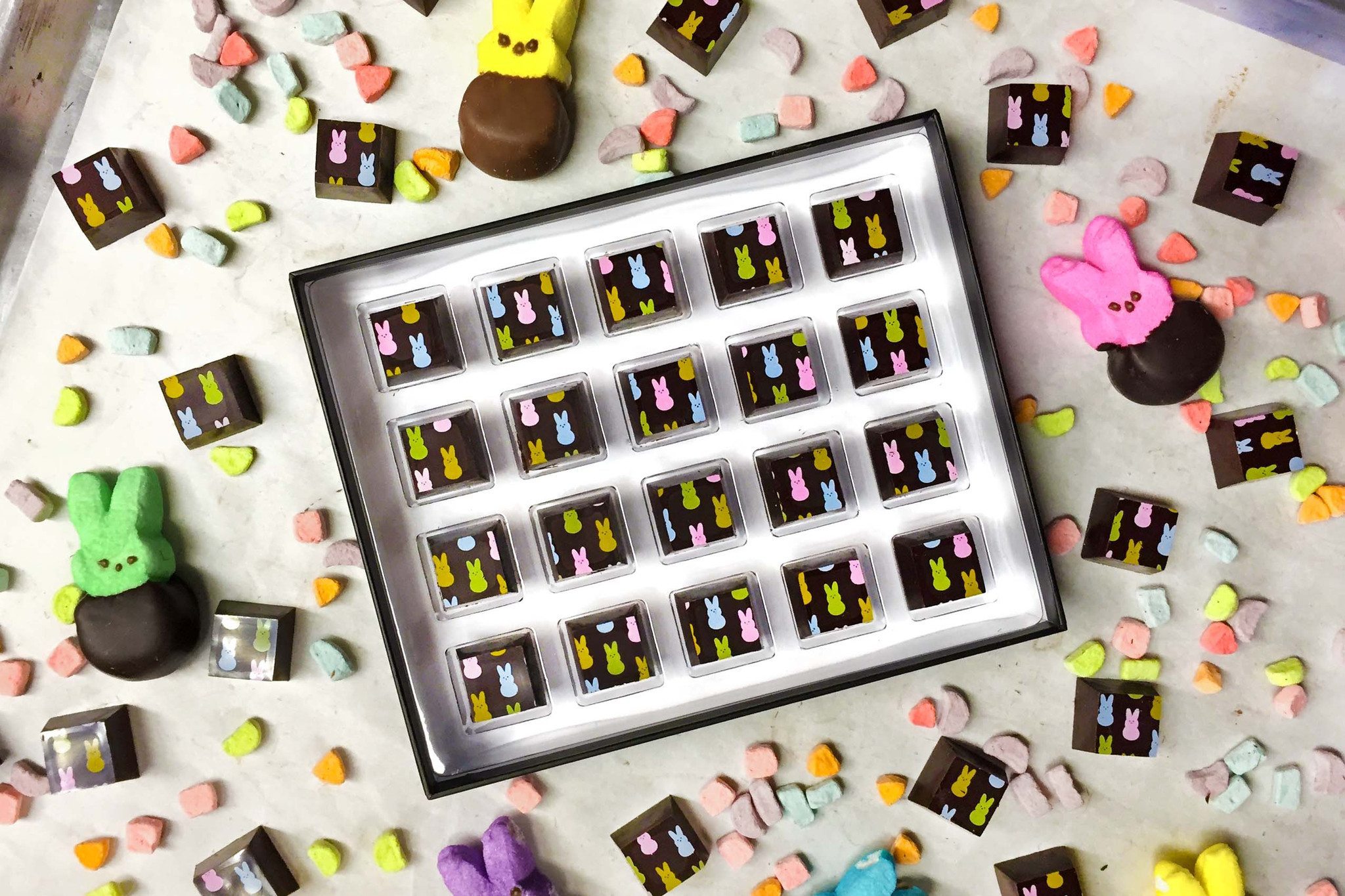 20pc Compartes Easter Peep BonBons