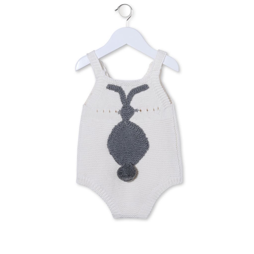 Stella McCartney Kids Cream Bunny Body All-In-One