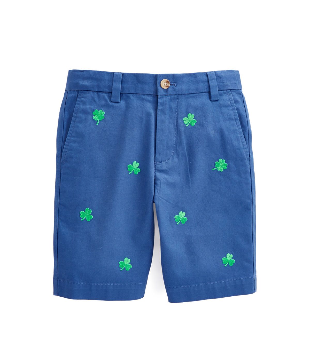 Vineyard Vines Boys Lucky Clover Embroidered Breaker Shorts 