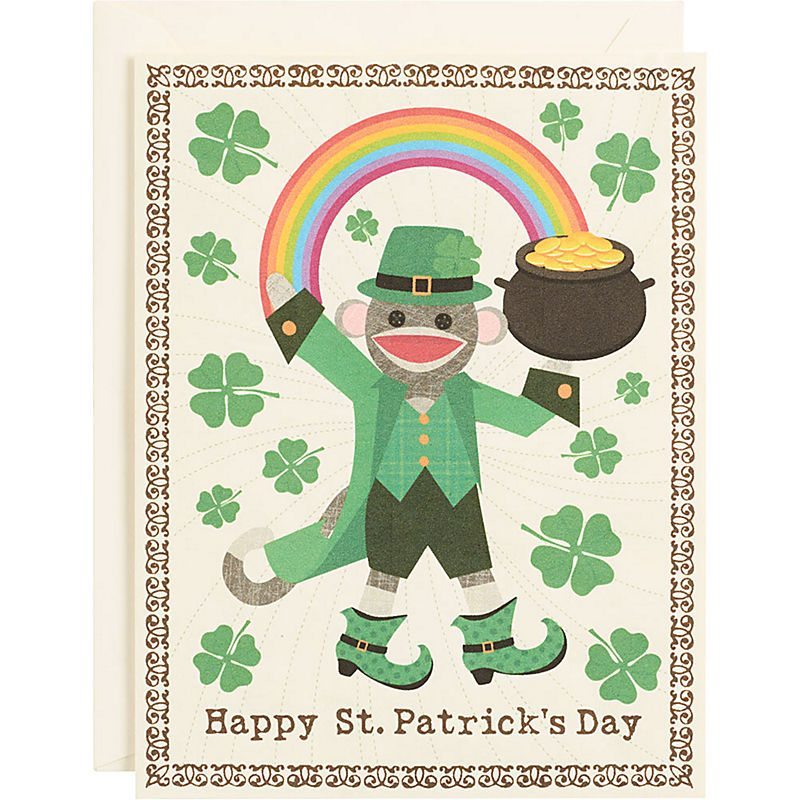 Pot of Gold Rainbow A2 St. Patrick's Day Card from the Paper Source