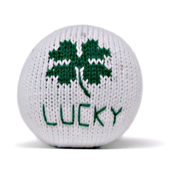 Estella NYC Organic Lucky Clover Rattle Baby Toy