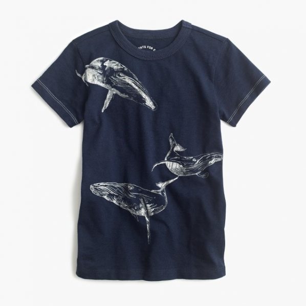 Kids' J.Crew for the Wildlife Conservation Society whale T-shirt