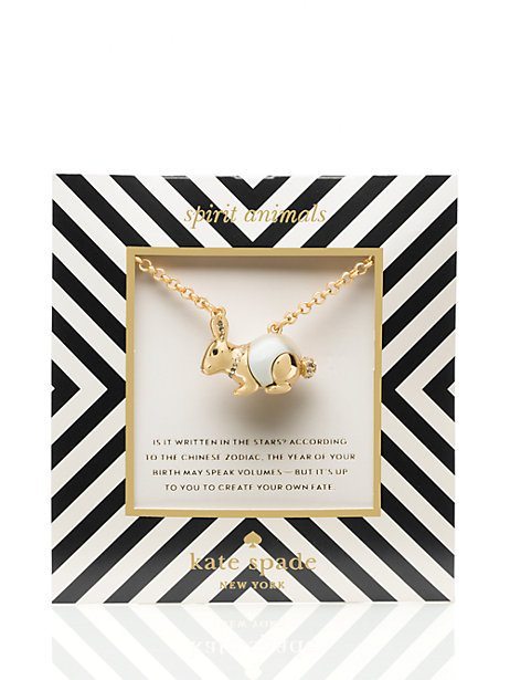 Kate Spade New York Zodiac Spirit Animals Rabbit Pendant 