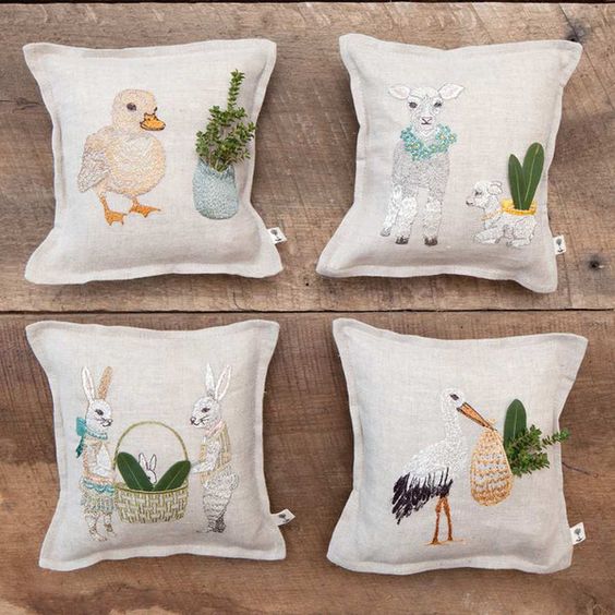 Coral & Tusk Spring Celebration Tooth Fairy Treasure Pillow Set