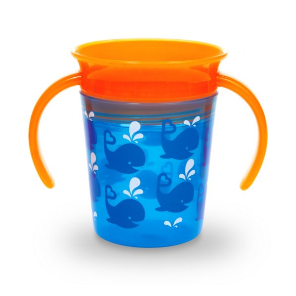 Munchkin Miracle 360 Deco Trainer Cup - 6oz (Blue Whale)