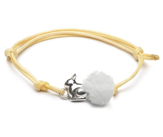 Sam & Haas Silver Easter Bunny Bracelet from Estella NYC