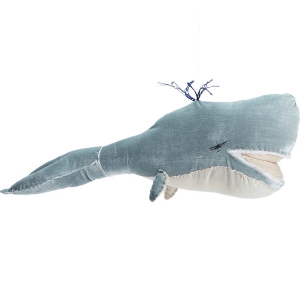 Tamar Mogendorff Blue Velvet Whale from Norman & Jules