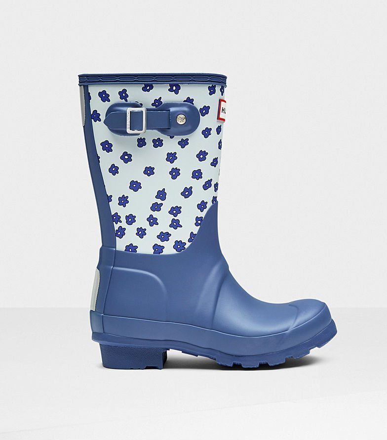 Hunter Boots Original Kids Floral Rain Boots