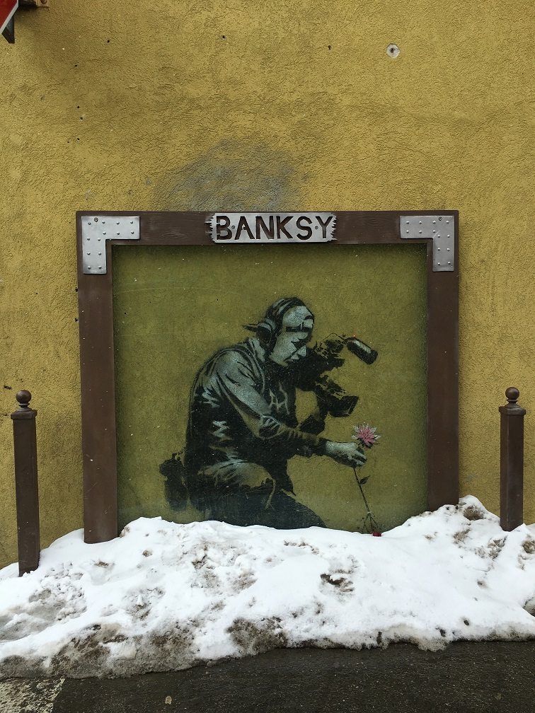 Banksy's work in Park City
