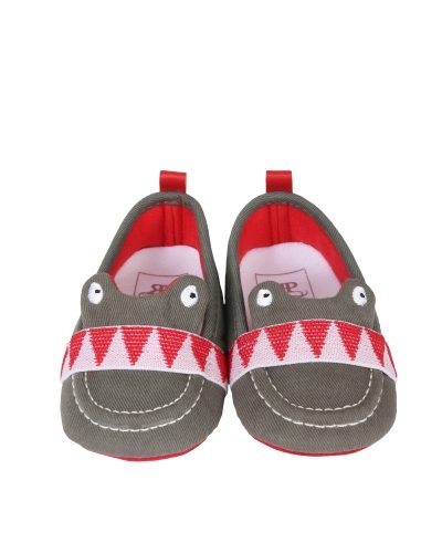 Grey Monster Slip-On Grey/Red