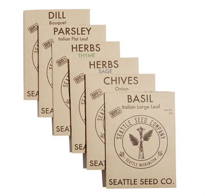 Seattle Seeds Co. GMO Free Herb Seeds from Kaufmann Mercantile