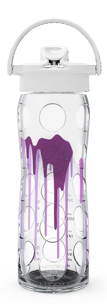 Lifefactory Premium Specialty White Drip Water Bottle