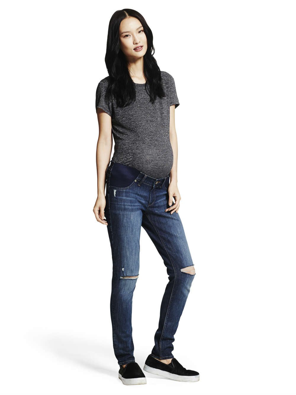 Maternity Jeans: DL1961 Emma Maternity Cropped Heath Jeans