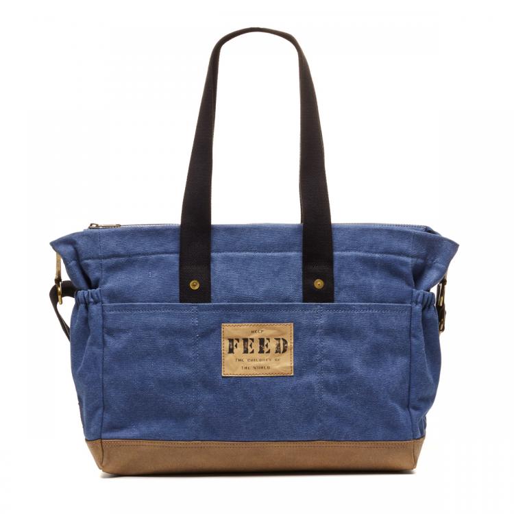 FEED Project Diaper Bag in Indigo