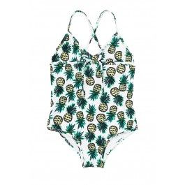 MILLY Minis Cabana Pineapple Cross Back One Piece