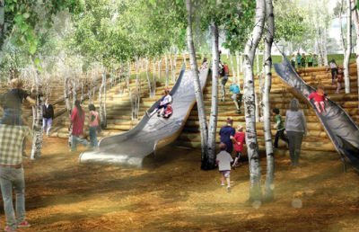 Climb--and Slide--on the Hills at Governors Island