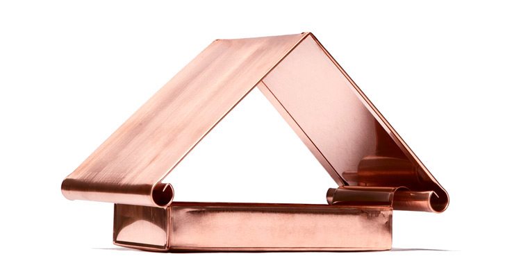 Kaufmann Mercantile Flythrough Copper Bird Feeder