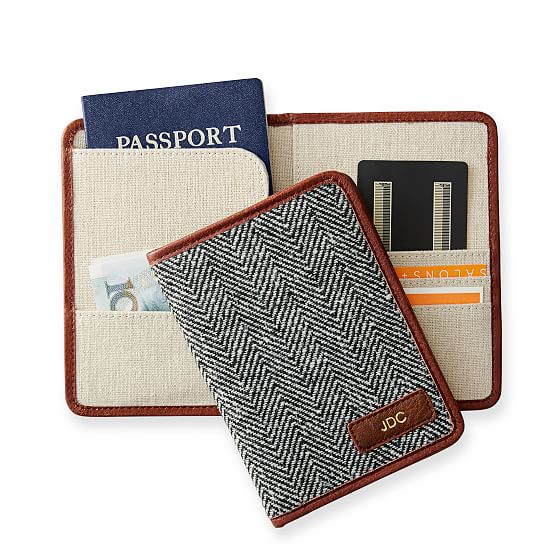 Mark & Graham Herringbone Travel Wallet