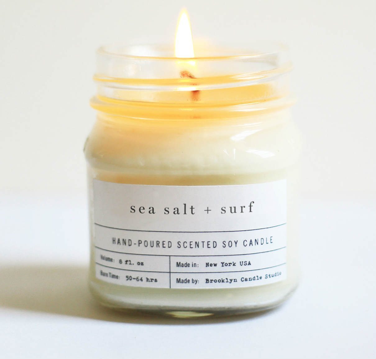 Brooklyn Candle Studio Sea Salt + Surf Mason Jar Candle