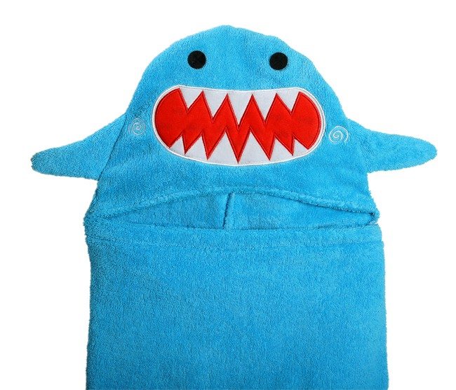 Zoocchini Sherman the Shark Hooded Towel 