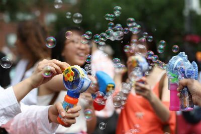 11th Annual Bubble Battle NYC in Union Square 