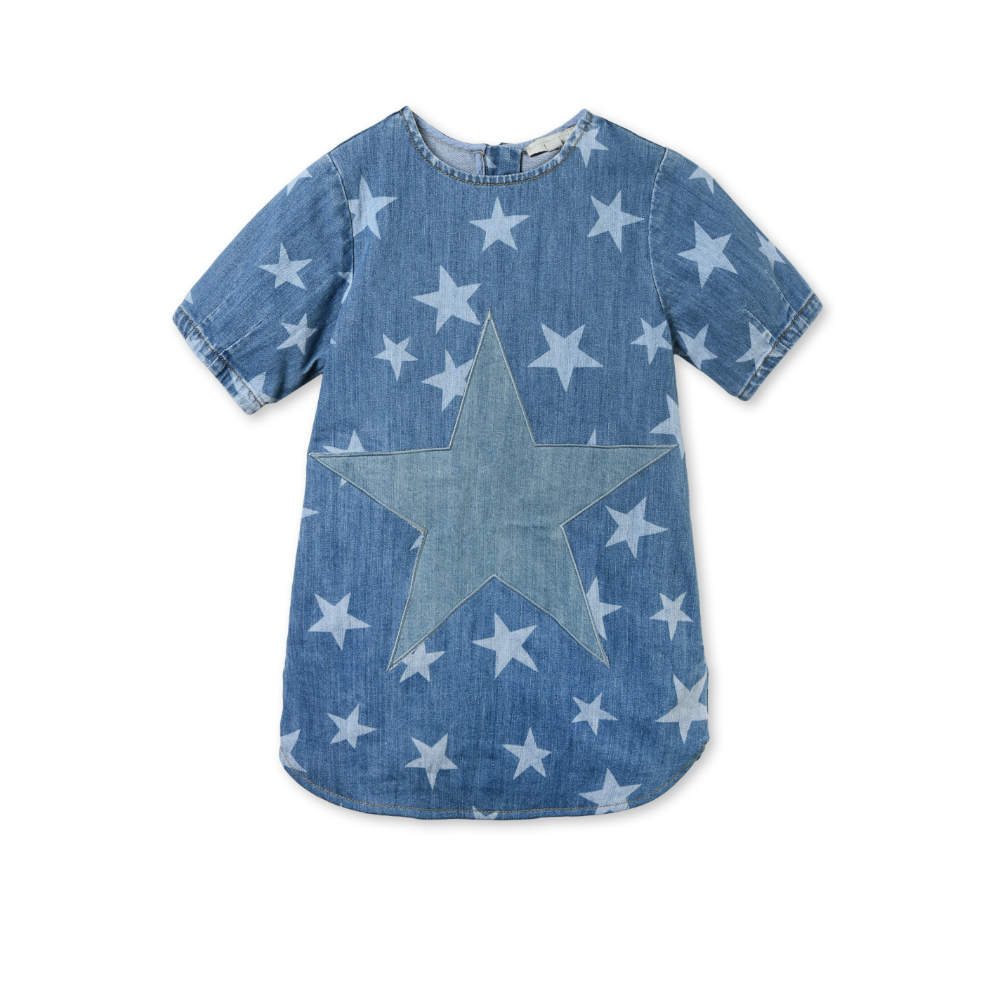 Stella McCartney Kids Blue Denim Bess Dress