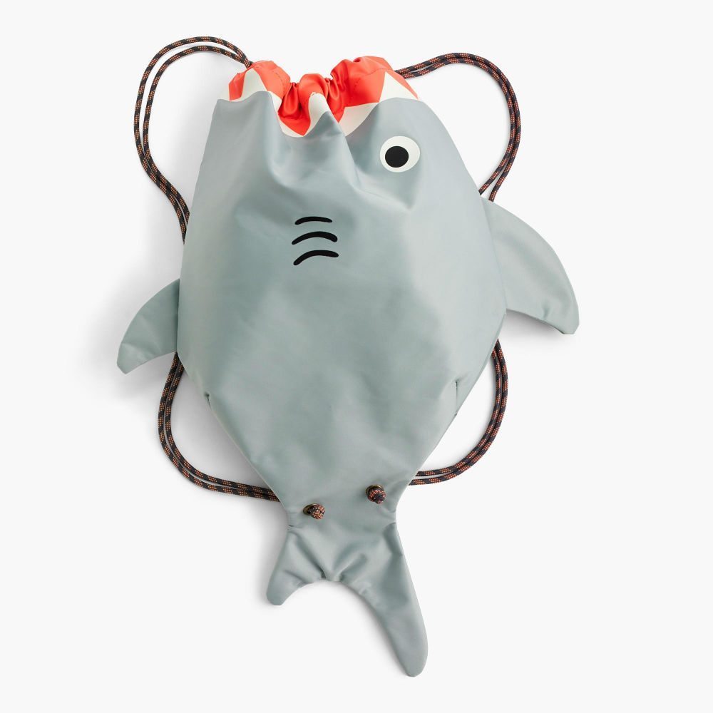 J.Crew Kids’ Glow-In-The-Dark Shark Drawstring Backpack 