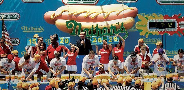 Nathan's 2016 Hot Dog Eating Contest on Coney Island