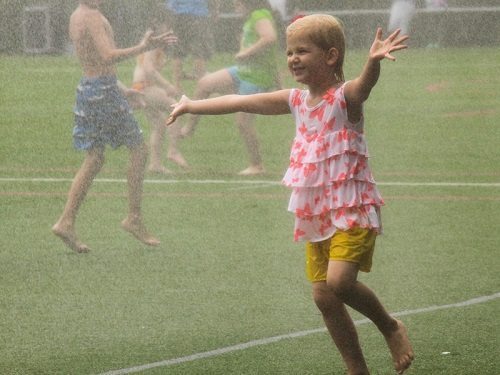 Sprinkler Day at Asphalt Green