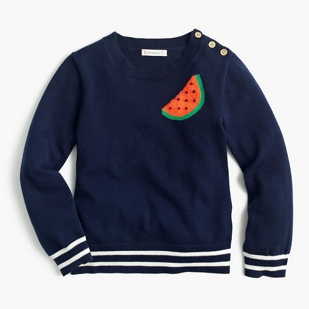 J.Crew Girls' Watermelon Popover Sweater