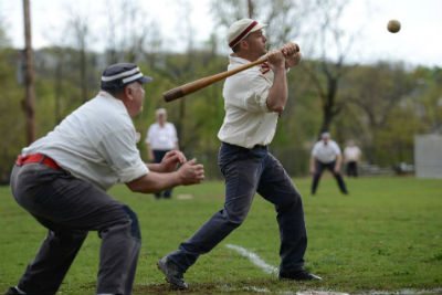 Vintage Baseball Games with the Gotham Base Ball Club 