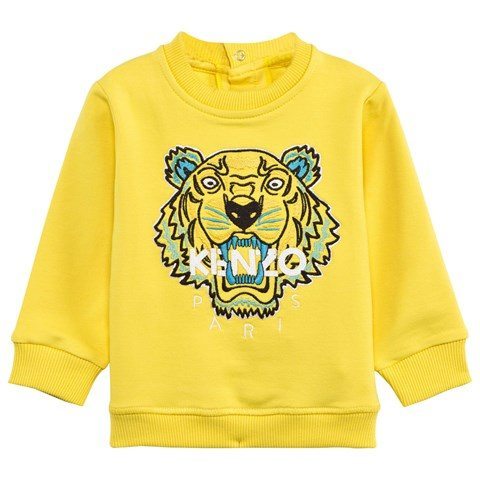 Kenzo Kids Yellow Embroidered Tiger Sweatshirt from Alex & Alexa