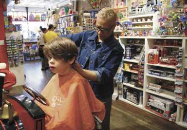 Stroll and a haircut