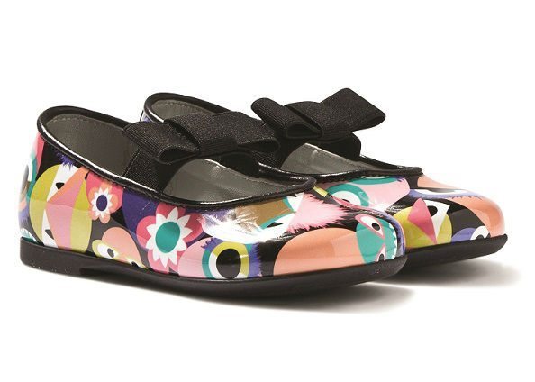Fendi Monster Print Mary Janes with Bow