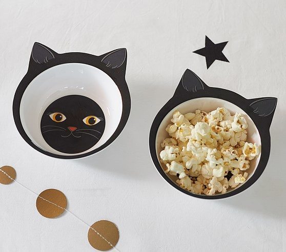 Pottery Barn Kids Halloween Cat Bowl